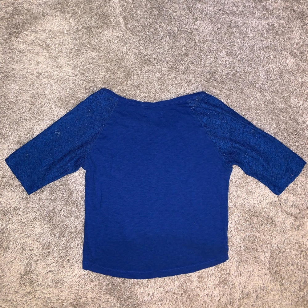 Hollister Dark Blue Short Sleeve Top size XS - Picture 10 of 10